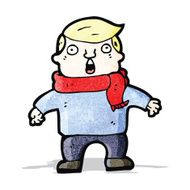cartoon startled boy N52