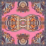 Traditional ornamental floral paisley bandanna You can use this N101