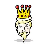 cartoon king's head N6