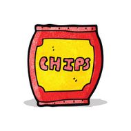 cartoon potato chips bag N3