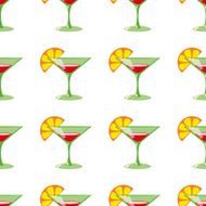 Martini seamless vector pattern N3