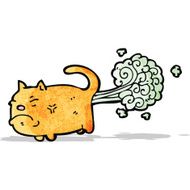 cartoon farting cat N13