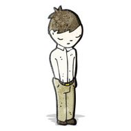 cartoon sad boy N2