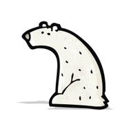Cartoon Polar Bear N144