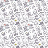 Seamless Housework Pattern