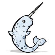 Cartoon Narwhal N16