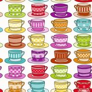 Seamless Teacups background