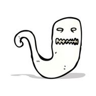 cartoon spooky ghost N168