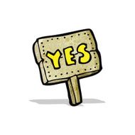 cartoon yes symbol N15