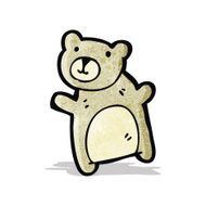 cartoon teddy bear N535