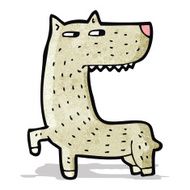 Cartoon Wolf N162