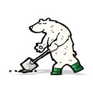 Cartoon Polar Bear N145