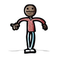 cartoon stick man shrugging N2