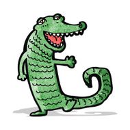 friendly crocodile cartoon character N2