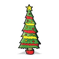 Cartoon Christmas Tree N74