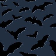 Vector Seamless Hallloween Pattern Bats