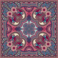 Traditional ornamental floral paisley bandanna N465