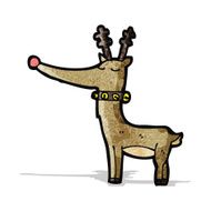 Cartoon Rudolf Red Nosed Reindeer N10