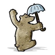 funny cartoon bear N104