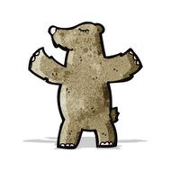 funny cartoon bear N105