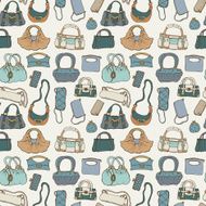 Women handbags Seamless pattern N2