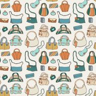 Women handbags Seamless pattern N3