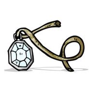 cartoon diamond necklace N2