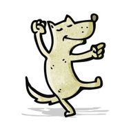 cartoon dancing dog N17