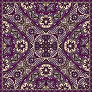 Traditional ornamental floral paisley bandanna N482