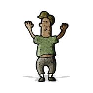 cartoon happy man N744