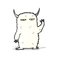 yeti monster cartoon N2