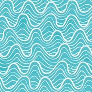 Seamless pattern with ocean waves