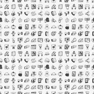 seamless doodle communication pattern N32
