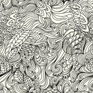 Stylish doodle vector floral seamless pattern