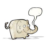 Cartoon Elephant N119