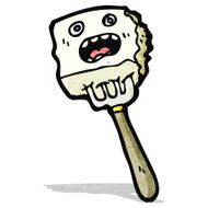 food on fork cartoon N2