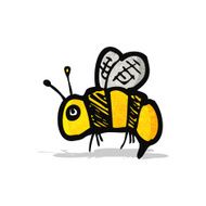 bee cartoon doodle N3