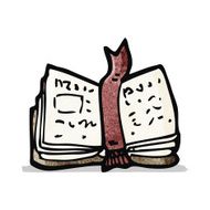 Cartoon Open Book N18