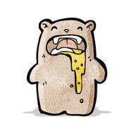 gross little bear cartoon N6