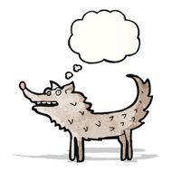 Cartoon Wolf N163