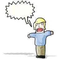 cartoon shouting man N71
