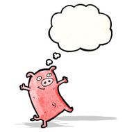 cartoon dancing pig N2