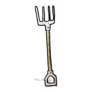garden pitchfork cartoon N2