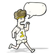 cartoon tired marathon runner N4