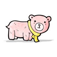 cartoon pink teddy bear N12