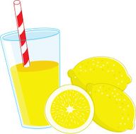Refreshing Glass of Lemonade with Lemons