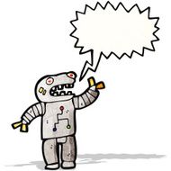talking robot cartoon N10