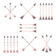 vector colorful arrow clip art set N2
