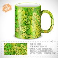 abstract art design for print on a cup N6