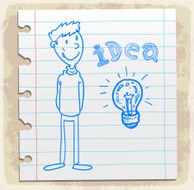 Creative light bulb idea